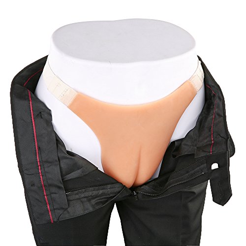 Zmasi Silicone Mens G-String Brief Gaff Panties For Transgender Men’s Panty Gaff Thong Crossdresser Underwear (White String) #TOP6