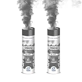 PLANETE FUMIGENE Lot de 2 Fumigènes a Main 1 MINUTE couleur Blanc - Déclenchement à Goupille, durée 60 secondes, fumigene couleur à tenir en Main - fumigene a main - Catégorie F1 - LIVRAISON 24/48H