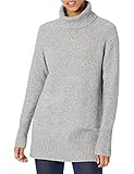 Amazon Brand - Goodthreads Women's Boucle Turtleneck Sweater, Grey Heather,Small