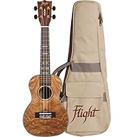 The DUS410 QA uses gorgeous laminate quilted ash for the body of the ukulele. Okoume Neck & Walnut Fingerboard All Flight ukuleles feature a carefully-designed headstock fitted with geared tuners that will always stay in tune. Laminate Quilted Ash To...