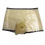 ALMYMM Latex Underwear Transparente Boxer Shorts mit Penis Männer,Latex Hose Slips Herren,Fetisch Exotische Unterwäsche Pant Cosplay (DE/NL/SE/PL, Alphanumerisch, Einheitsgröße, Regular, Regular, M)