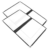 Zerodeko 2 Stück Rezeptordner Abdeckungen für Restaurantmenüs Übersichtlicher Menüordner Hüllen für Restaurantmenüs kitchen accessories mutfak aksesuarları PVC-Menüabdeckung Menü-Cover-Fall