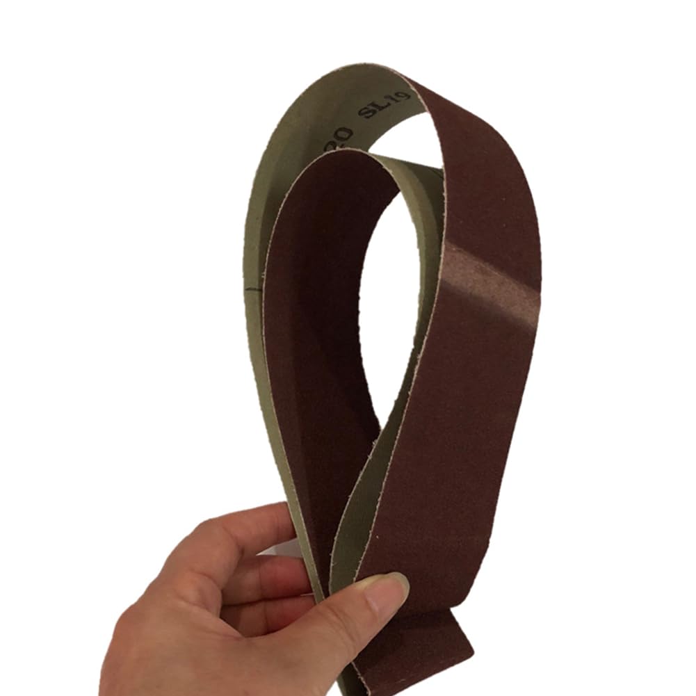 Belt Sander Paper, 10 Pieces 915 * 50mm Abrasive Sanding Belts 60-600 Grit for Wood Soft Metal Grinding Polishing(400#)