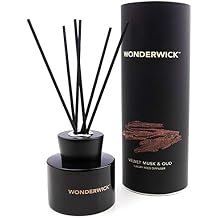 Wonderwick Noir Reed Diffuser Set   Velvet Musk and Oud Fragrance, 150ml