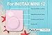 Fujifilm Instax Mini 12 Instant Film Camera, Fuji Instax Mini Film (20 Sheets), Fuji Rainbow Instant Film (10 Sheets), Protective Case, Album, Insax Mini Accessory Bundle (Blossom Pink)