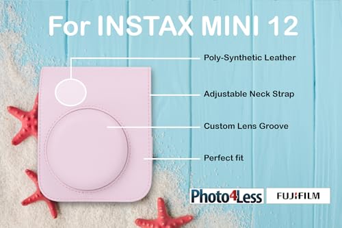 Image of Fujifilm Instax Mini 12 Instant Film Camera (Blossom Pink) + Fuji Instax Mini Instant Film - 40 Sheets + Instant Camera Gift Bundle