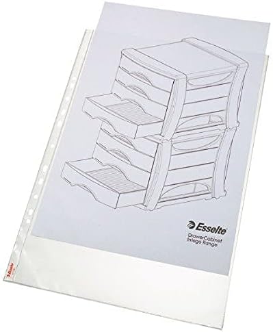 ESSELTE 46254 etui na dokumenty COPYSAFE PP Skóra pomarańczowa ze wzmocnieniem (torba 10 szt.) Folio, 16 wierteł