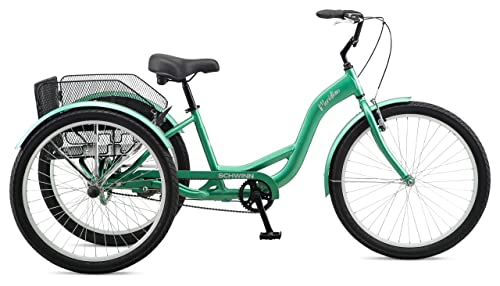image for Schwinn Meridian Adult Tricycle Bike, Mens and Womens Three Wheel Beac