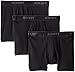 2(x)ist mens Essential Cotton 3 Pack Boxer Brief, Black, Large