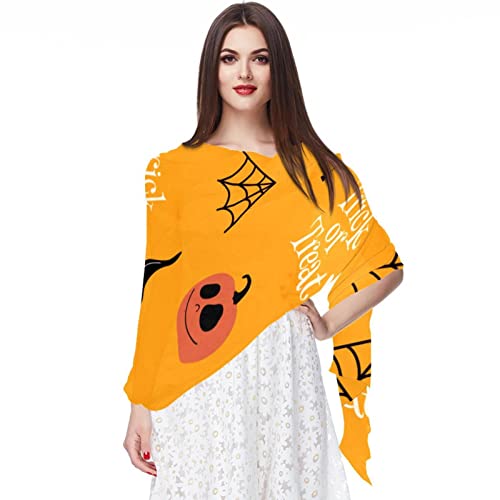 Écharpe pashmina femme multicolore idéale pour compléter votre tenue de fête d'Halloween