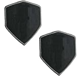 2 Pieces Mandalorian Mythosaur Skull Mercenary Shield Bounty Hunter Military Embroidered Morale Badge Emblem Tactical Patch for Backpacks Caps Hats