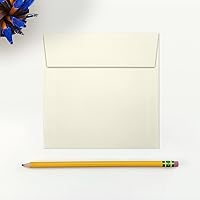 Vista 248 de LUXPaper Sobres de invitación cuadrados Despegar y prensar 8 x 8 pulgadas Natural Texto de 70 libras 50