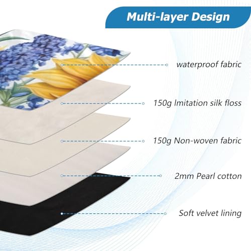 Funda para portátil de 13-14 pulgadas Sunflowers Lavender miniatura 4