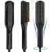 Beard Straightener, Ionic Beard Straightener for Men, 3 Temp Settings Heated Hair Straightener for Men & Women, Fast Heating and Anti-Scald, Portable Beard Comb with LED Display for Home & Travel