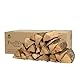 Premium Eichen-Brennholz 45L – Ofengetrocknet, 25 cm Scheite, unter 15% Feuchte – Ideal für Ofen, Kamin, Grill, Barbecue & Lagerfeuer – Kaminholz, Feuerholz, Grillholz (45 Liter)