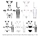 IDOPIP Damen Cosplay Dessous Set Japanische Anime Katze Kostüm Sexy Outfits für Cosplay Party, Halloween, Karneval Schwarz 02 one size