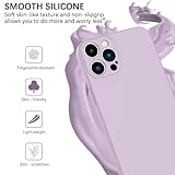 KPPIT for iPhone 15 Pro Case Silicone,Shockproof Cover with Microfiber Lining 6.1 inch,Silky-Soft Touch Full-Body Protective iPhone 15 Pro Phone Case(Grass Purple) - Image 2