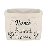Brotkorb Stoff Einzugsgeschenk Wohnung Brötchenkorb aus Baumwolle Home Sweet Home Aufbewahrung für Brot Obst und Gemüse