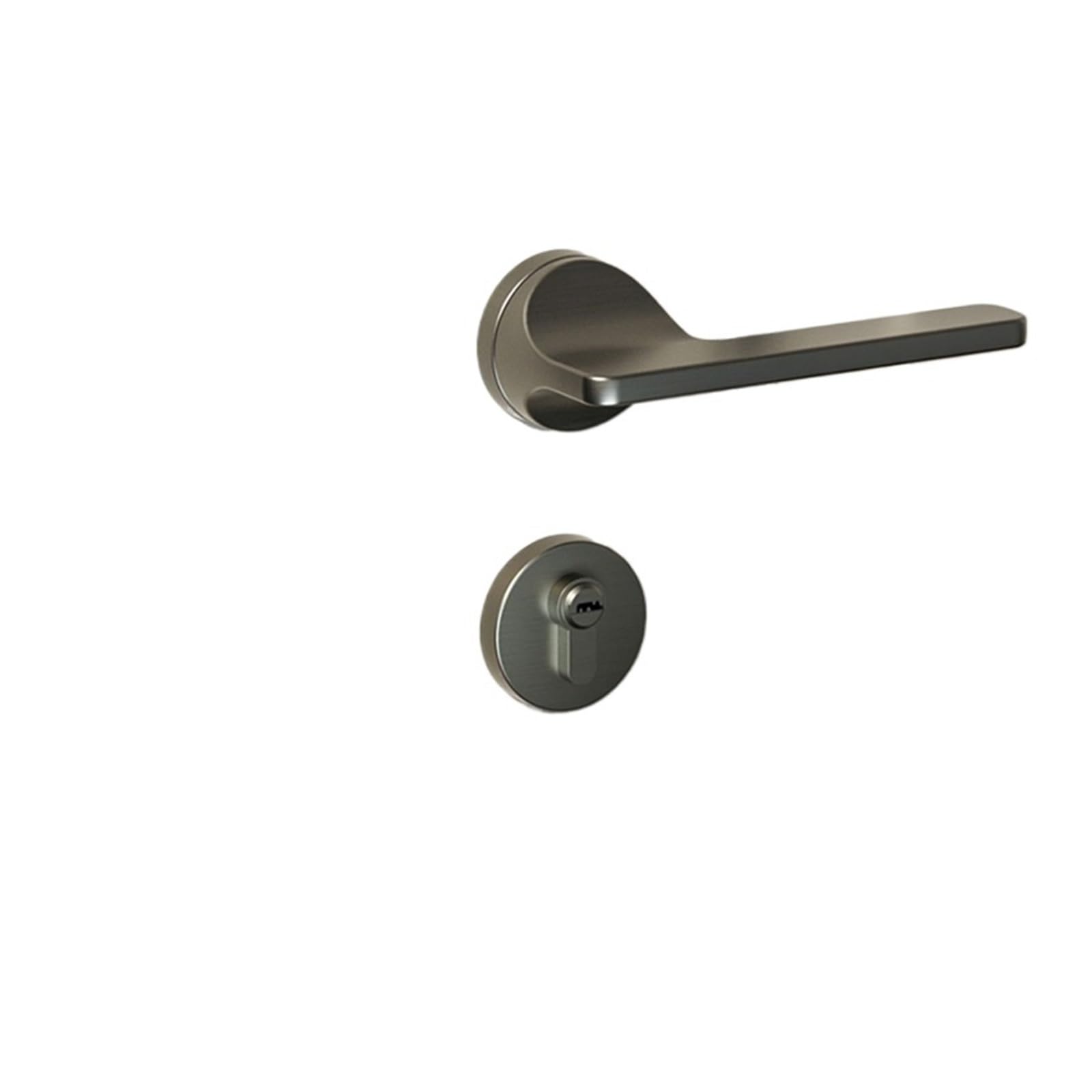 NYRXRYTCA Door Lock Indoor Bedroom Door Lock Black Split Lock zinc Alloy Handle Lock Minimalist Magnetic Silent Door Lock(Steel gray 7255 magnetic)