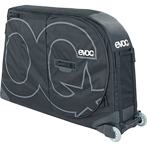 EVOC Road Bike Bag with Molded Polycarbonate Bike Block and Skate Wheels (285L, Black) - Thumbnail 2