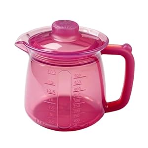 YWJLQH Théière, Cafetière, Résistante à La Chaleur, Polyvalente, Carafe à Eau de 500 Ml, Carafe à Lait pour, Jus, Boissons Au Miel, Bureau, Rouge Violacé
