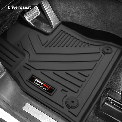 Custom Fit for 2020-2026 Ford Explorer Floor Mats Front Liner Row 2 Pcs TPE All Weather Accessories (for 2020-2026 Ford Explorer) by Jdeymat - Used condition - Image 2