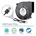 GDSTIME 97mm x 33mm USB Blower Fan with Speed Control, 5V DC Brushless Turbo Cooling Centrifugal Fans for Receiver DVR Xbox Modem AV Cabinet Cooling