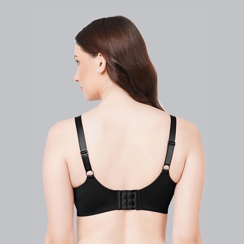 Image of SOIE Women Non Padded Non-Wired Full Coverage Minimizer Lace Bra