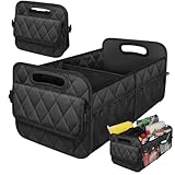 Organizador para Maletero de Auto, Plegable Organizador de Cajuela para auto con Asas Reforzadas, Gran Capacidad,...