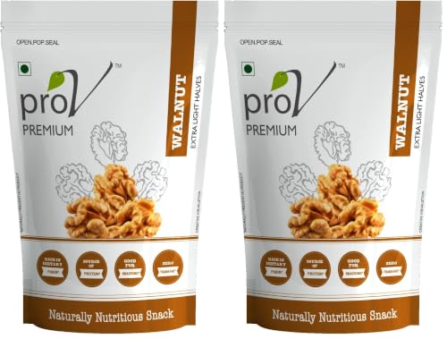 Image of ProV Premium - Walnut Extra Light Halves 250 gm| Walnut Kernels (Akhrot Giri)| Rich In Omega3| Dry fruits & Nuts| Crunchy & Crisp Walnuts (Pack of 2)