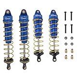  MANGRY 4 Uds amortiguador amortiguador apto for Arrma 1/10 SENTON granito Typhon Big Rock 4X4 BLX piezas de mejora 2 (Color : Blue)