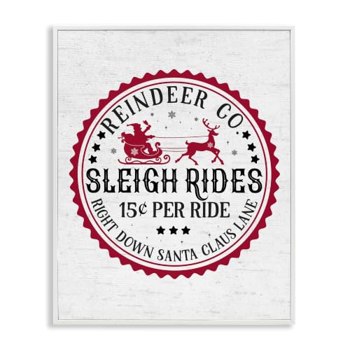 Vintage Sleigh Rides Holiday, 24 x 30 Inch Framed Giclée Print