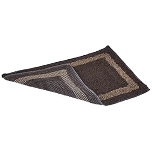 Amazon Brand - Solimo Cotton Bathmat Set of 4, Classy Rectangle - 1200 GSM