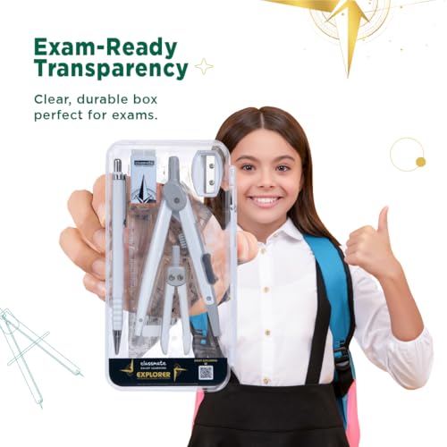 Image of Classmate Explorer Geometry Box | Transparent Geometry Box