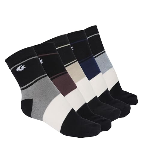Image of Allen Cooper Pure Cotton Socks Pack of 3 /5 Ankle /full Length Free Size Mens and Womens