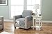 Home Fashion Designs Deluxe Reversible Quilted Furniture Protector and PET Protector. Two Fresh Looks in One. Perfect for Families with Pets and Kids Brand. (Chair - Charcoal/Beige)