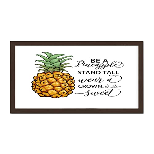 Plaque Be A Pineapple cadeau original en bois suspendre