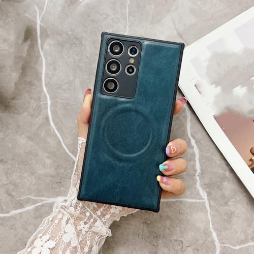 Étui pour Samsung S21 Ultra antichoc de luxe et protection cyan