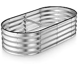 Galvanized Raised Garden Bed Outdoor // 4×2×1 ft Planter Boxes Raised Beds for Outdoor Plants, Veget