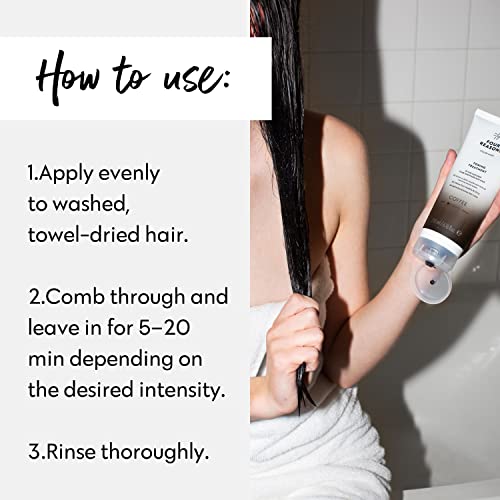Image of FOUR REASONS Color Mask, Coffee (27 Colors) - Hair Gloss & Color Depositing Conditioner - Semi Permanent Hair Toner for Color-Treated Hair Color For Women - Vegan & Cruelty-Free - 6.76 fl oz