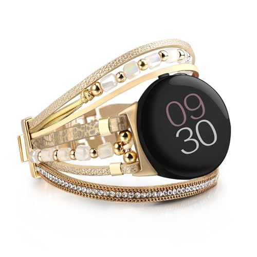 Correa de cuero para Google Pixel Watch 41mm miniatura 1