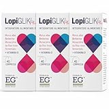 EG LopiGLIK Plus Integratore Alimentare di Morus Alba, Berberina, Monocolina da Riso Rosso Fermentato + Vitamina D - 120 Compresse (3 Confezioni da 40 Compresse)