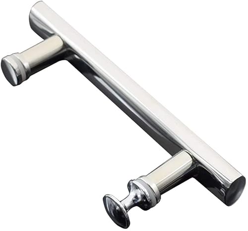 HYLYGFH Shower Door Handle Replacement Parts for Glass Door, Bathroom Door Knobs for Interior Doors Push and Pull Bar, Hole Centres 145mm