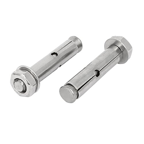 Aexit M8 Dia Rosca Acero inoxidable Tuerca hexagonal Manga Ancla Perno de expansión (model: R3634IIIVII-7061SW) Tornillo Sujetador 2pcs