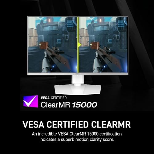 msi, MAG 272QPW QD-OLED X28, 27인치, WQHD, 2560x1440, 게이밍 모니터, 퀀텀 도트 OLED 패널, 280Hz, 0.03ms, DisplayHDR 트루 블랙 400, HDMI 2.1, DP 1.4a, USB C (15WPD), 화이트 — 사진 4