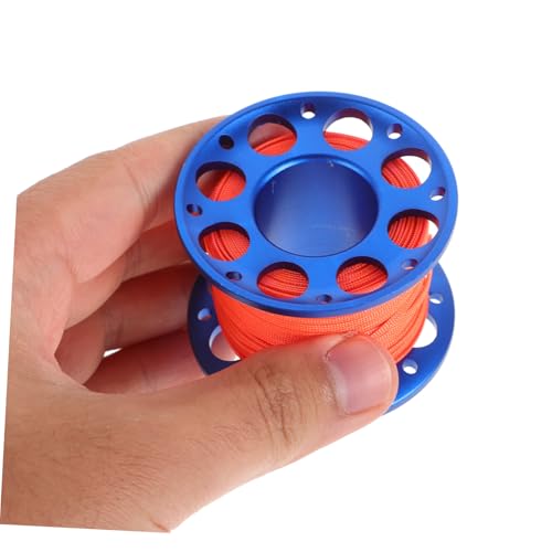 Carrete de buceo con cuerda resistente a la corrosión accesorio spool de aluminio compacto 3