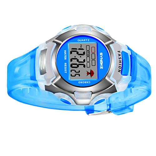 NICERIO Relógio Esportivo Digital Infantil para Crianças – À Prova d 'água Cronômetro Eletrônico Cr