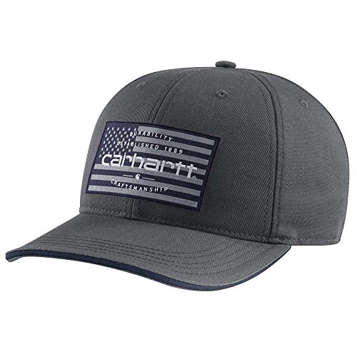Carhartt Men's American Flag Cap, Shadow, OFA