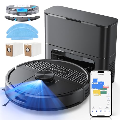 Lubluelu Robotic Vacuum and Mop Combo, 5500Pa Robot Vacuum Cleaner