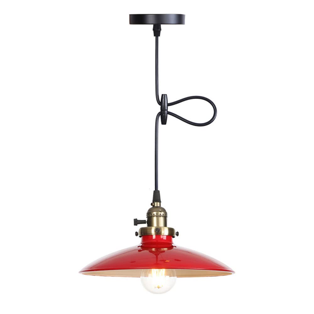 HXYSXHJUO Rustic Farmhouse Chandelier - Adjustable Metal Hanging Light Fixture for Dining Room & Kitchen Island(1)